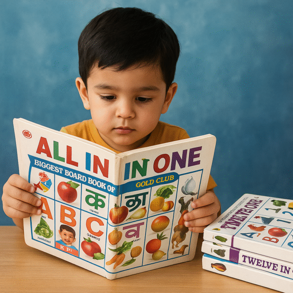 All-in-One & Twelve-in-One Big Board Books for Kids – Early Learning Combo (Hindi & English) - Image 4