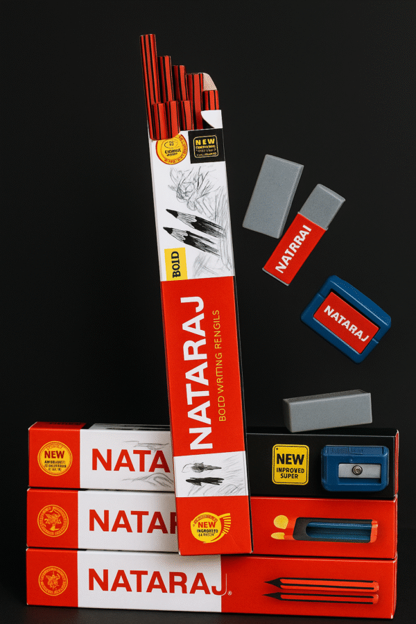 Nataraj 621 Bold HB Pencil – Smooth, Dark Writing Pencil for School & Office Use