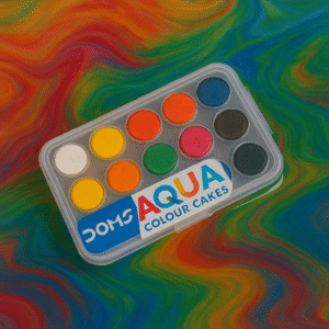 Doms aQua Colour Cakes – Vibrant Watercolour Set for Creative Minds