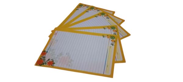 SUNSHINE Project Paper – Ruled Sheets with Decorative Border for Assignments & Projects - Pack of 10 - Image 2