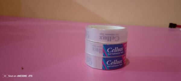 Cellux Self Adhesive Celo Tape – Transparent Office & Packing Tape - Pack of 20 - Image 2