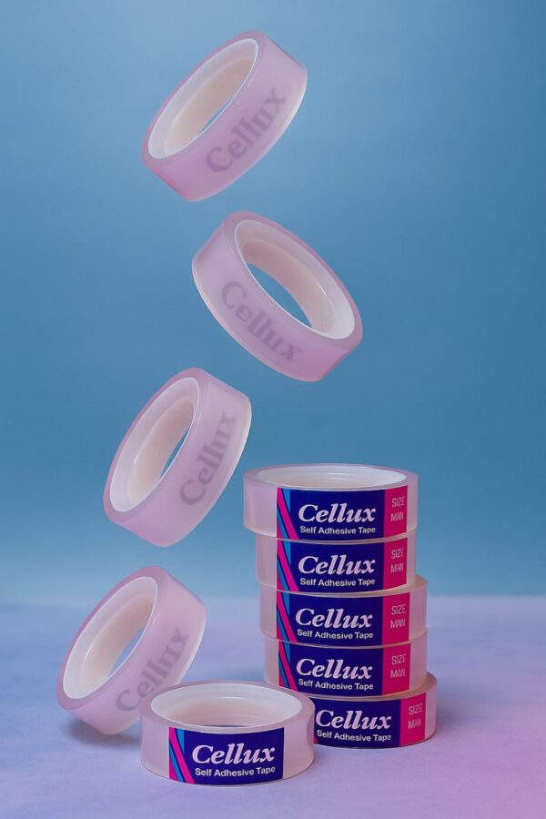 Cellux Self Adhesive Celo Tape – Transparent Office & Packing Tape - Pack of 20 - Image 4