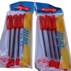 Reynolds Brite Ball Pens – (Red Ink) | Smooth Writing Original Pens