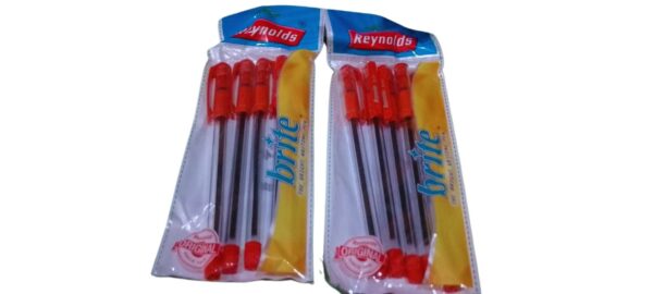 Reynolds Brite Ball Pens – (Red Ink) | Smooth Writing Original Pens