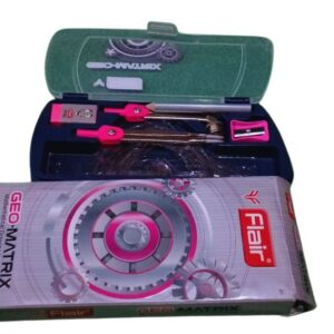 Flair GEO-MATRICX Mathematical Instrument Box – Complete Geometry Set for Students