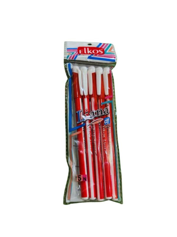 Elkos Liana Ball Pen – Smooth Writing, Stylish Design, Long-Lasting Ink (Pack of 5)