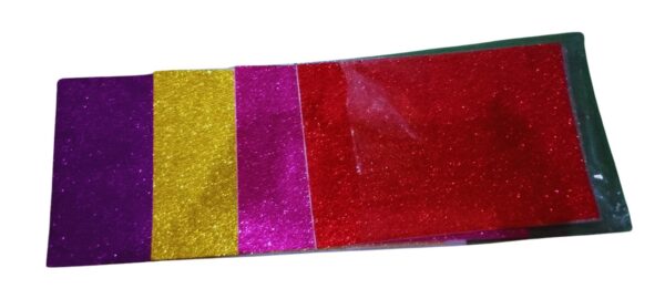 Multi-Color Glitter Foam Sheets for Crafts - Pack of 10