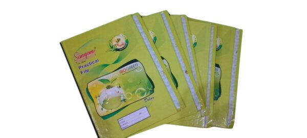 Sangam Practical File – Hard Cover (Without Pages) for School & College Use - Pack of 6