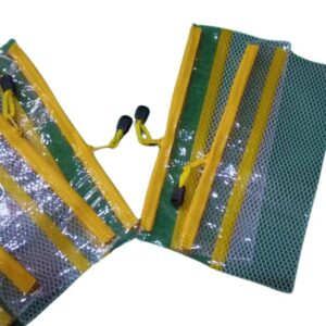 Transparent Mesh Zipper Pouch – Set of Multipurpose Storage Bags - Pack of 10