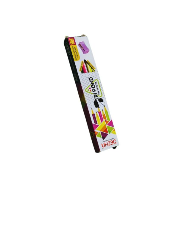DEZHA TRI POND HB Pencil – Dark Writing, Ergonomic Triangular Grip