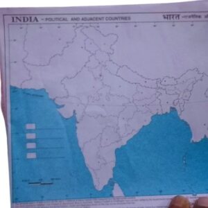 India Map – Political & Physical Educational Chart for Students - Pack of 10