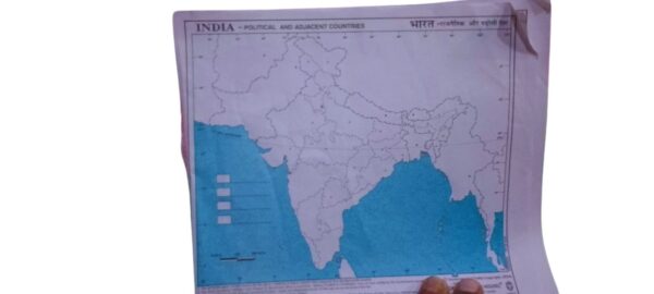 India Map – Political & Physical Educational Chart for Students - Pack of 10