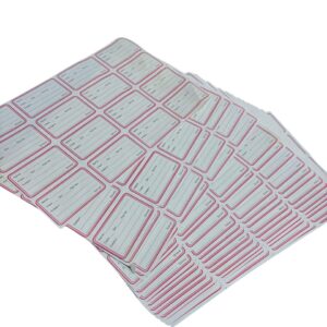 Customizable Name Slip Stickers – Waterproof, Self-Adhesive Labels for School & Home - 20 Packs