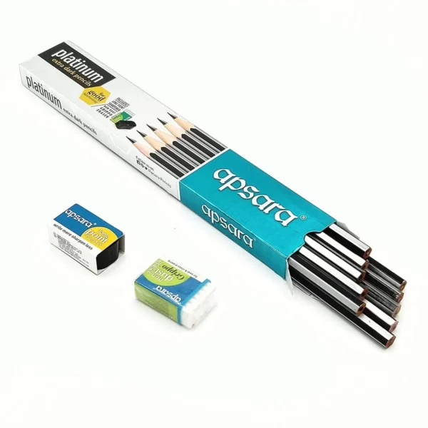 Apsara Platinum Extra Dark Pencils – Smooth Writing, Deeper Impressions