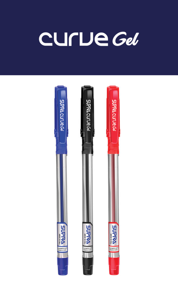 Supra Curve Gel Colour Pen – Smooth Glide, Vibrant Style