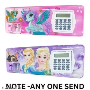 Multifunctional Pencil Box with Calculator – Smart Storage for Students