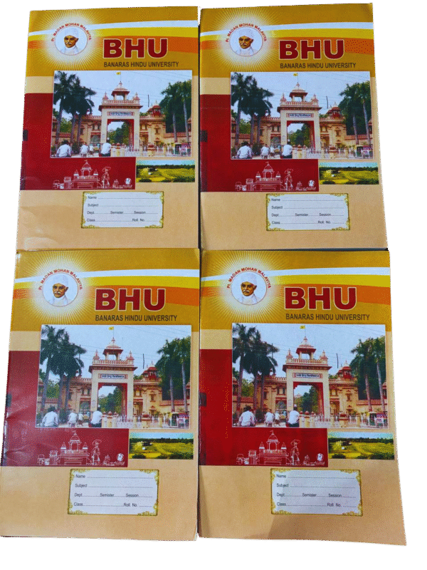 BHU A4 Size Notebook (Non-Spiral) – Ruled Softbound Notebook for School, College & Office